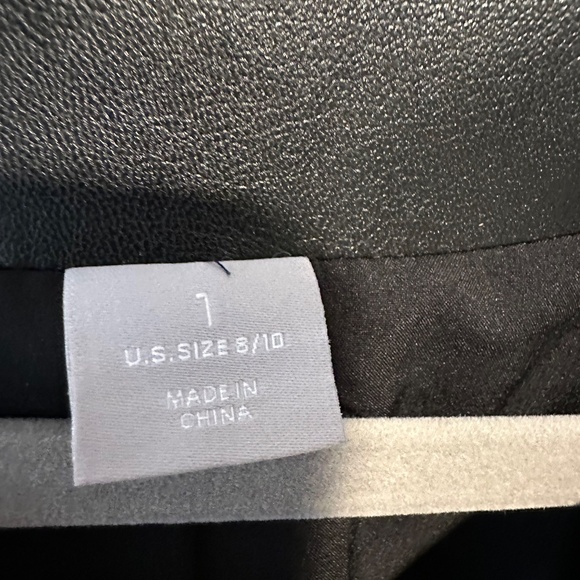 Chico's Edge to Edge Faux Leather 3/4 Jacket Black - Picture 3 of 4